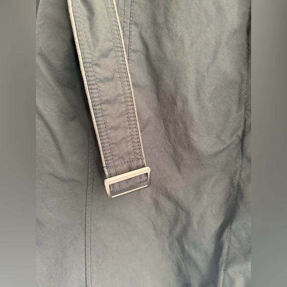 JC Penny Women's Black Trench Coat belt detail cotton blend size 2XL - Picture 5 of 6